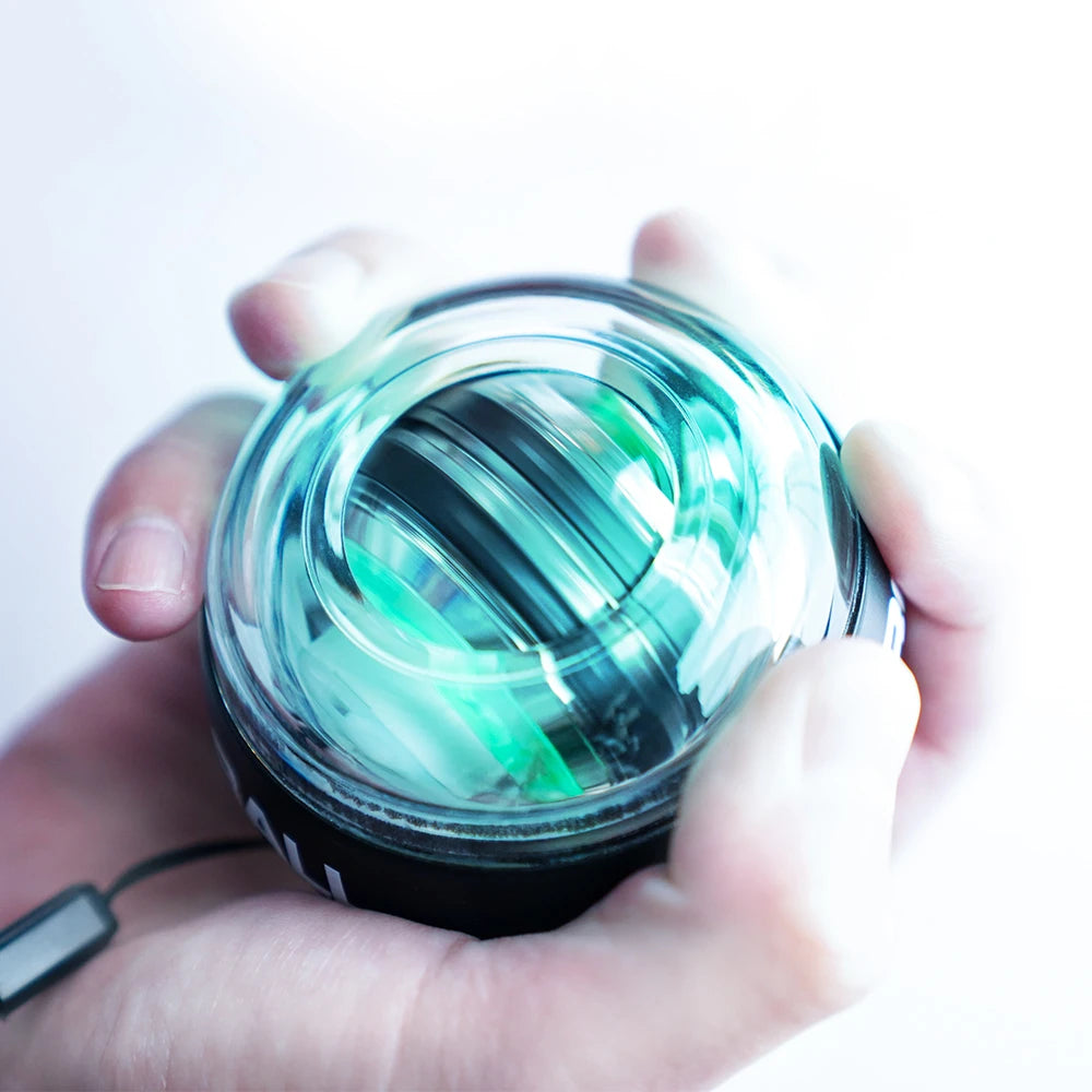 LED Auto-Start Gyroscopic Wrist & Arm Trainer – Power Ball for Hand, Grip & Muscle Strength Training