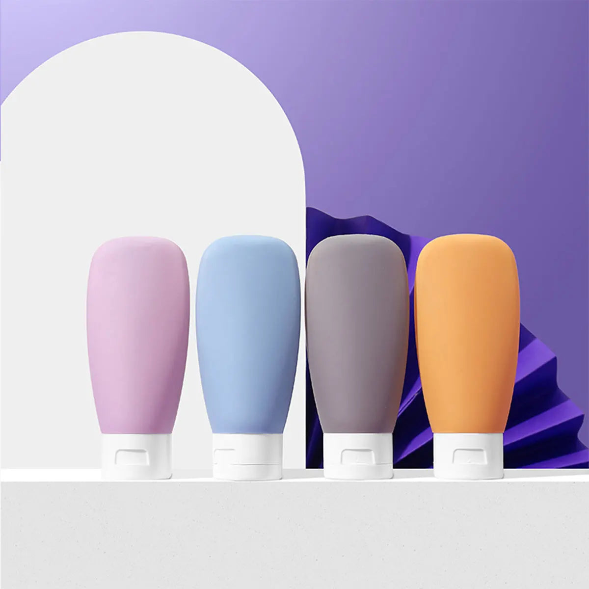 4 Piece - Portable Travel Split Bottle Set – Your Perfect Travel Companion!
