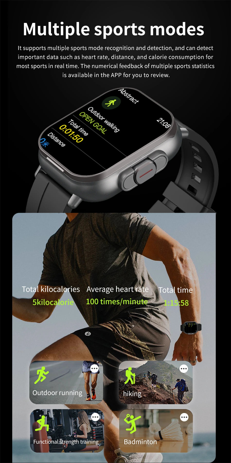 2-in-1 Smartwatch with Bluetooth Earphone