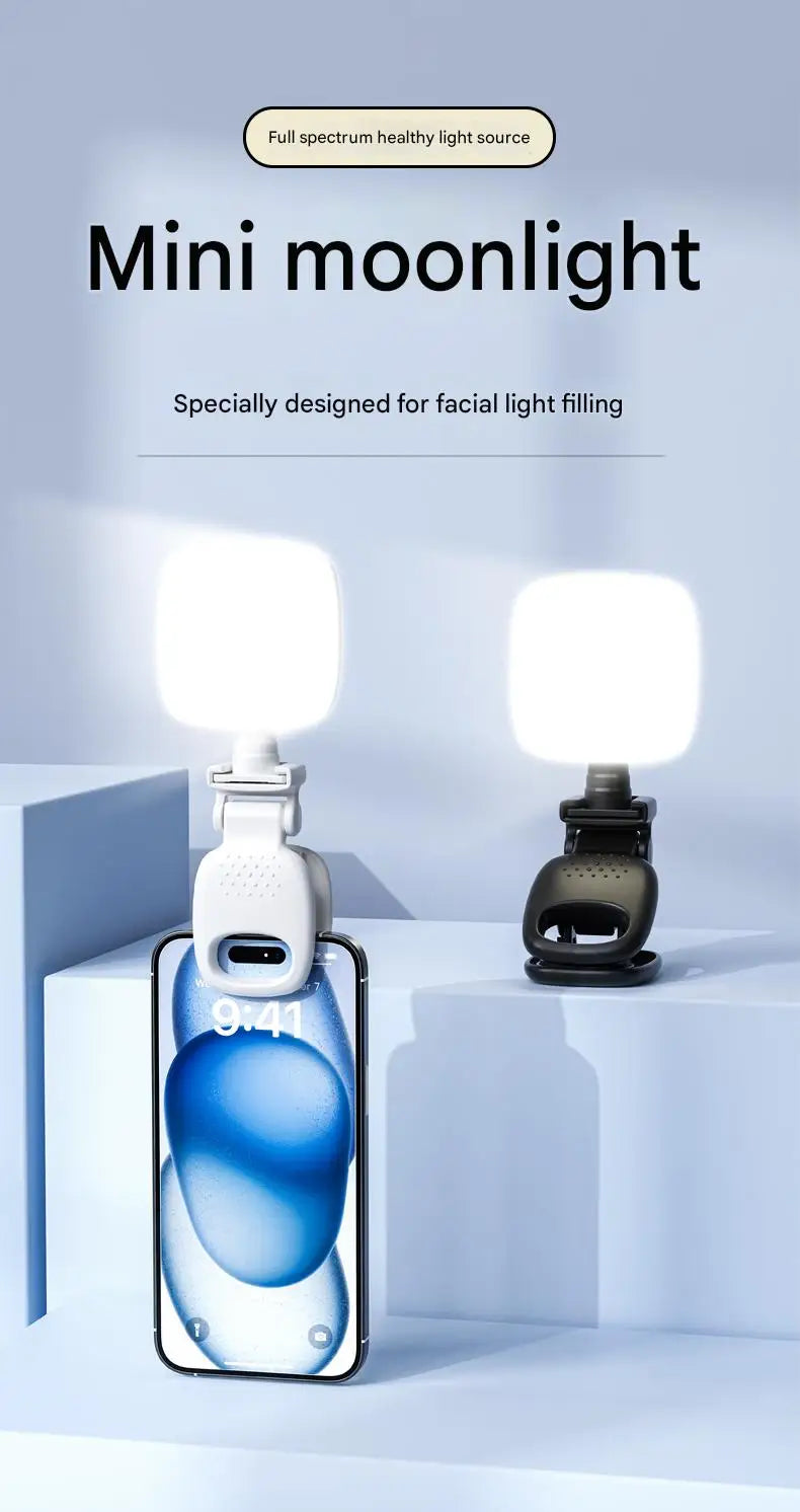 2025 New Fashionable Multi functional Mobile Phone Camera and Video Call Light