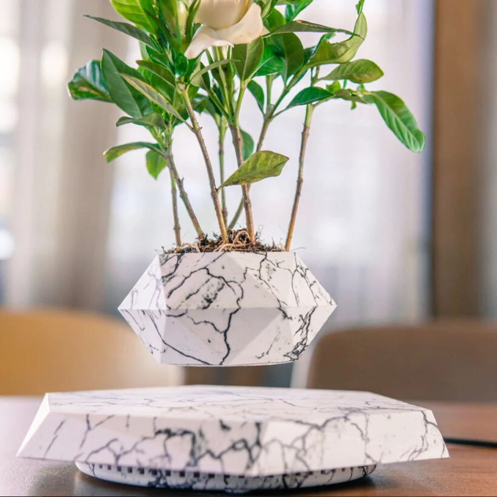 Magnetic Levitating Air Bonsai Pot – Rotating Floating Planter