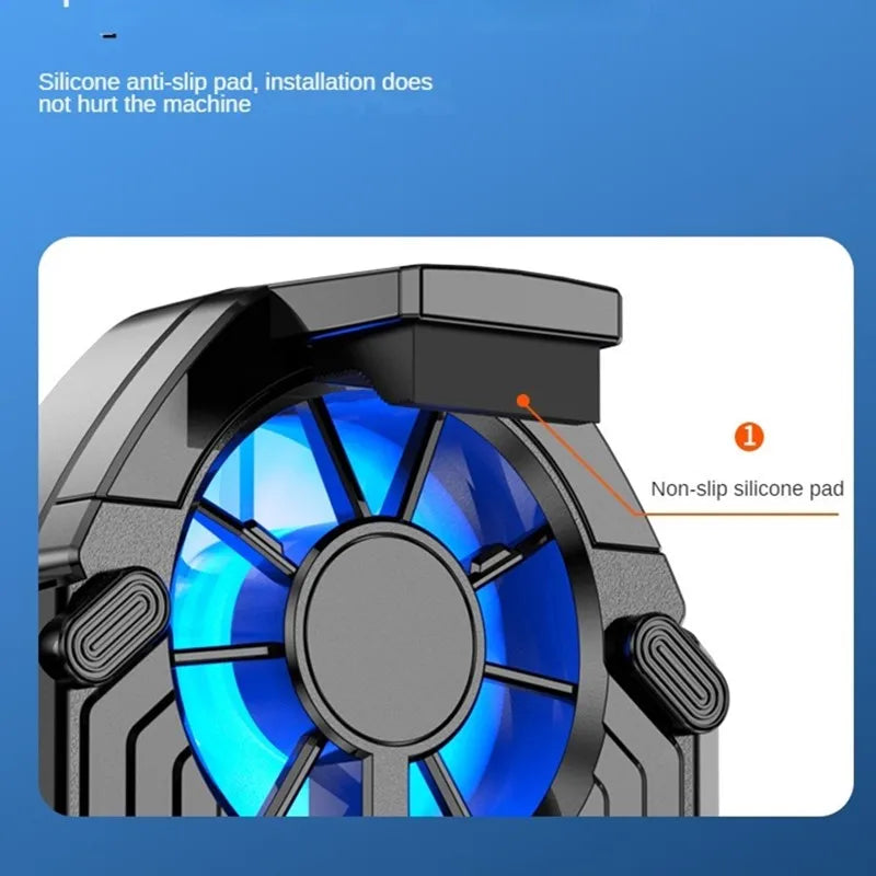 Dual-Fan Rechargeable Mobile Phone Cooling Radiator β Powerful & Efficient