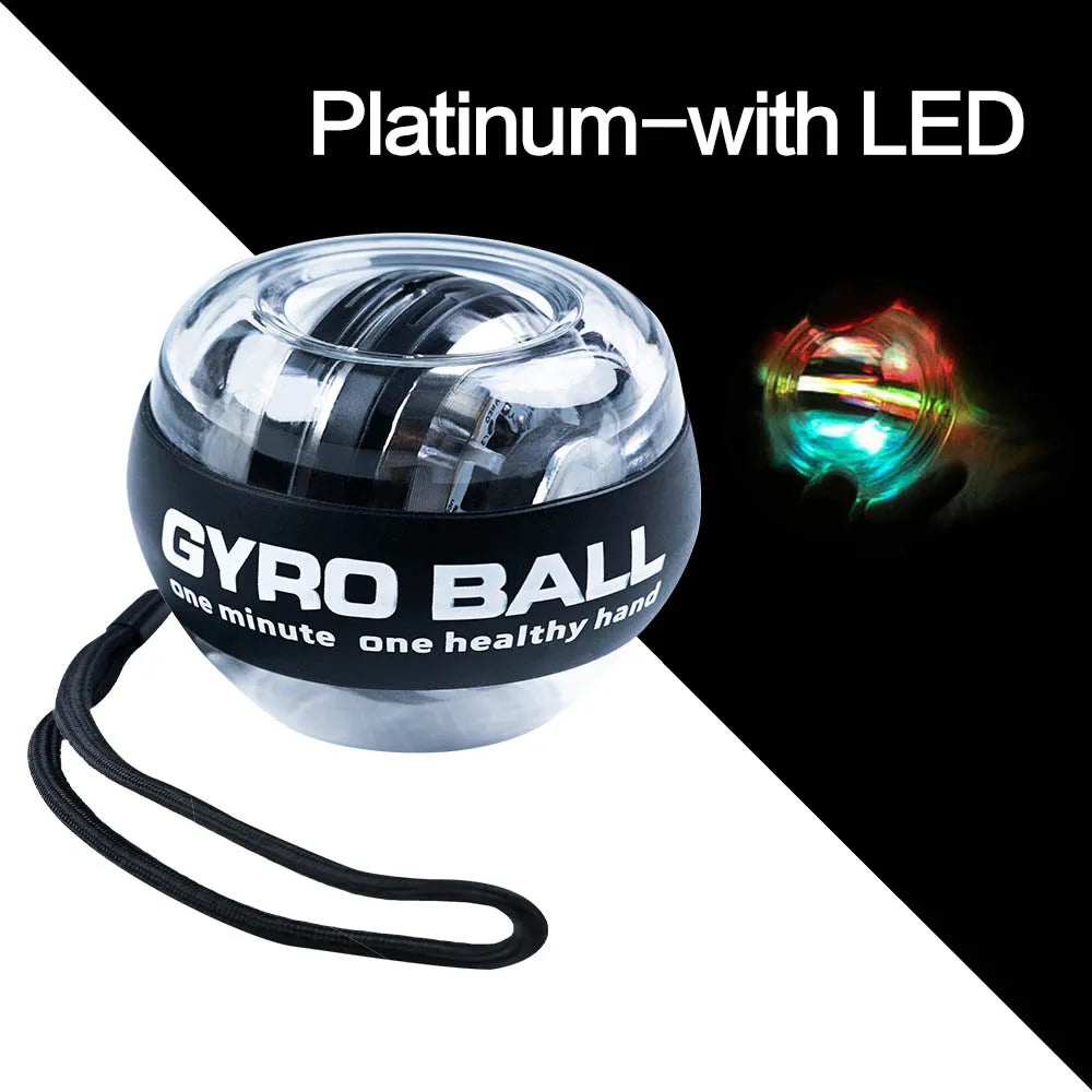 LED Auto-Start Gyroscopic Wrist & Arm Trainer – Power Ball for Hand, Grip & Muscle Strength Training