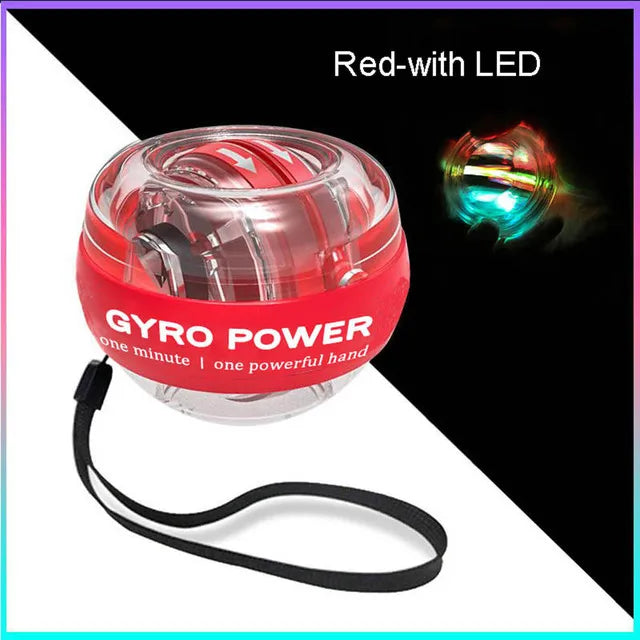 LED Auto-Start Gyroscopic Wrist & Arm Trainer – Power Ball for Hand, Grip & Muscle Strength Training