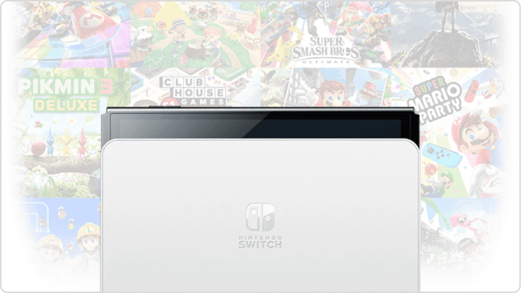Nintendo Switch OLED (Japanese Edition) – White Joy-Con, 7" OLED Screen, 3 Play Modes,