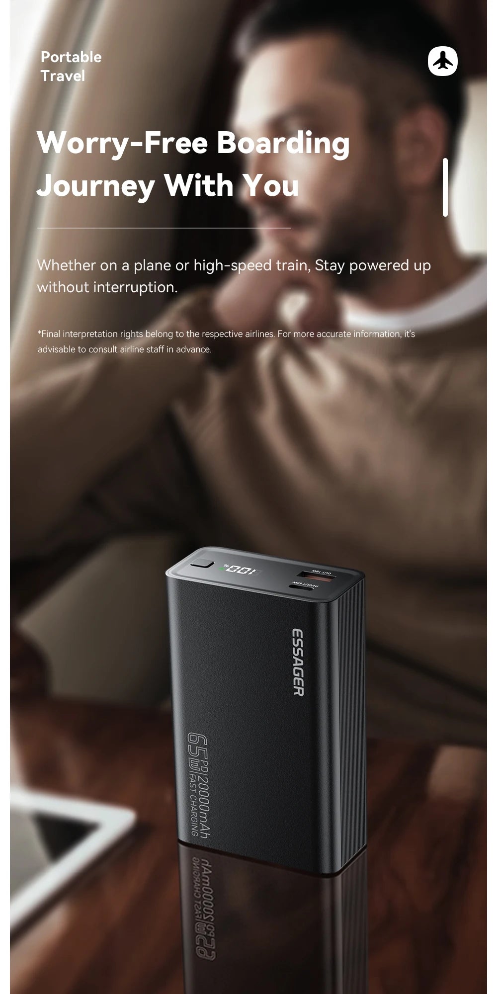 Essager 20000mAh QC3.0 PD3.0 Fast Charging Power Bank