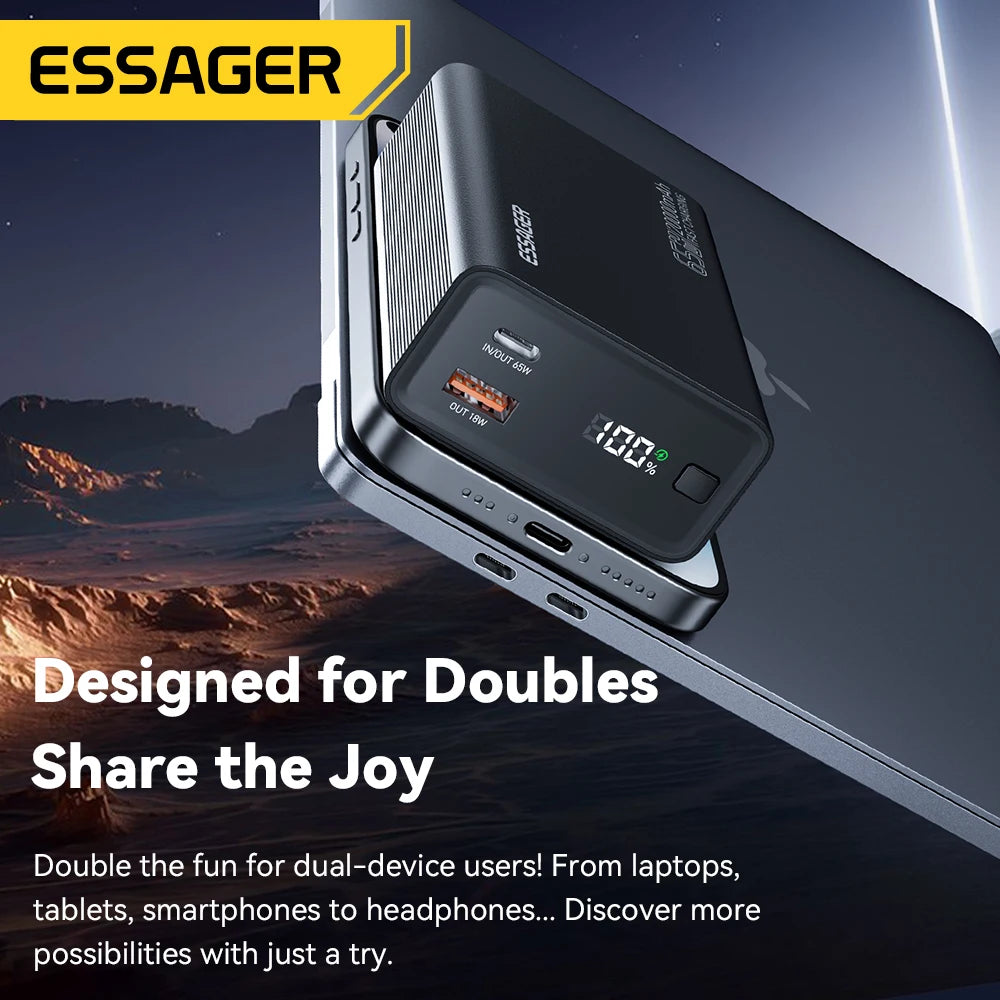 Essager 20000mAh QC3.0 PD3.0 Fast Charging Power Bank