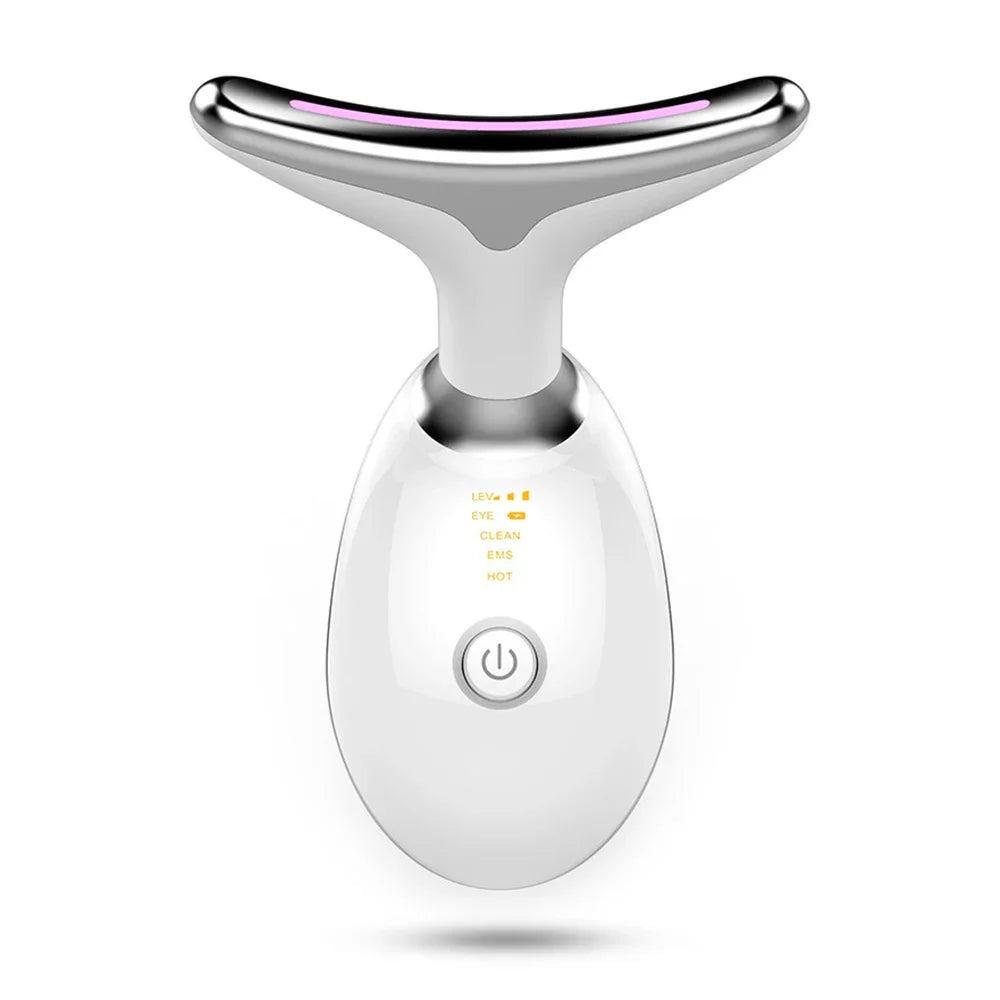 EMS Face & Neck Lift Massager | LED Light Therapy | Anti-Wrinkle & Skin Tightening