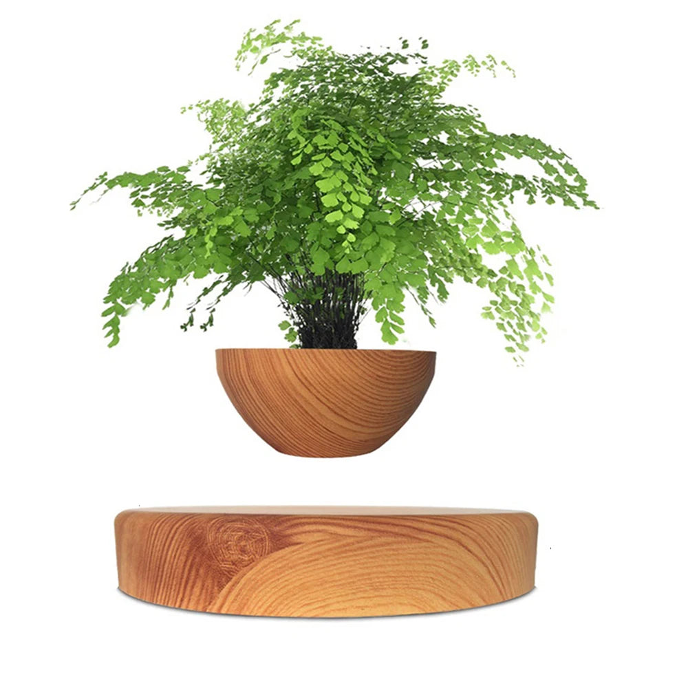 Magnetic Levitating Air Bonsai Pot – Rotating Floating Planter
