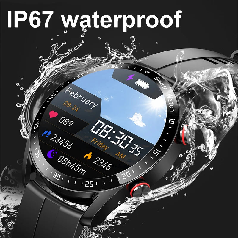 ECG+PPG Bluetooth Smartwatch for Men – Health & Fitness Tracker with Call Function