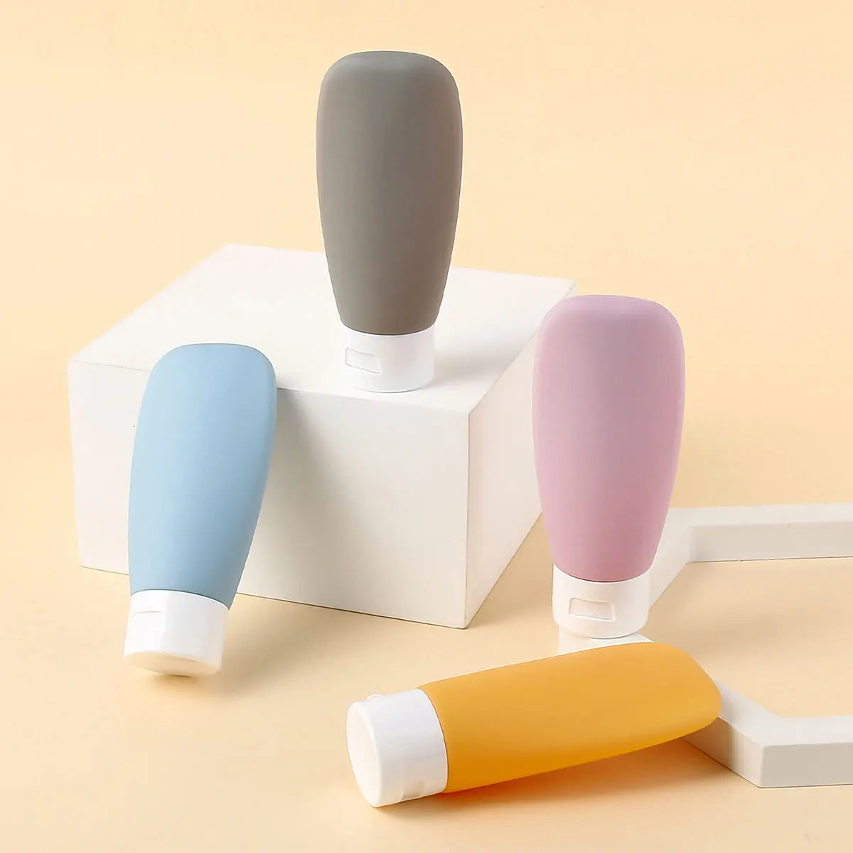 4 Piece - Portable Travel Split Bottle Set – Your Perfect Travel Companion!