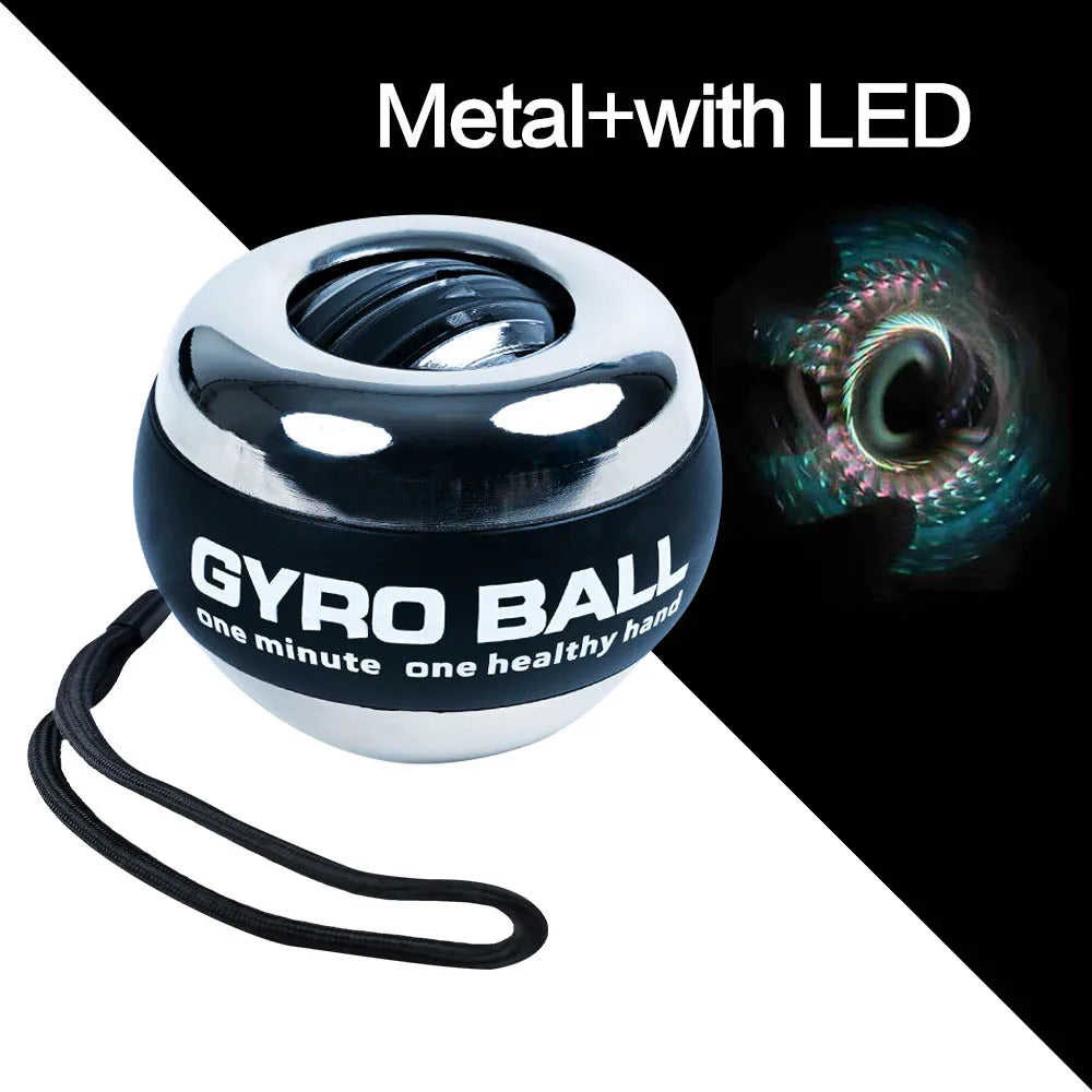 LED Auto-Start Gyroscopic Wrist & Arm Trainer – Power Ball for Hand, Grip & Muscle Strength Training