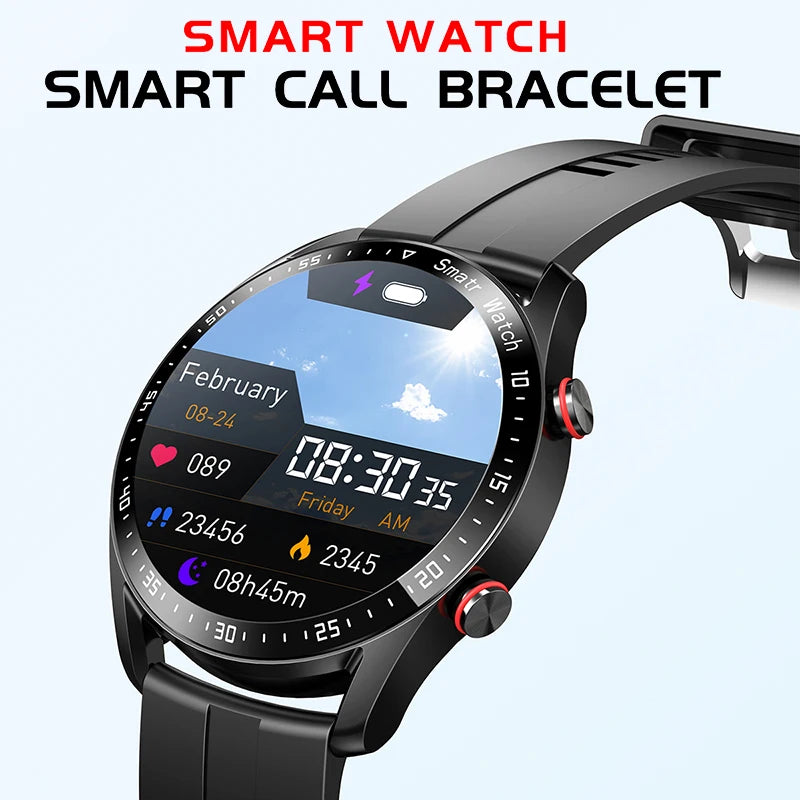 ECG+PPG Bluetooth Smartwatch for Men – Health & Fitness Tracker with Call Function