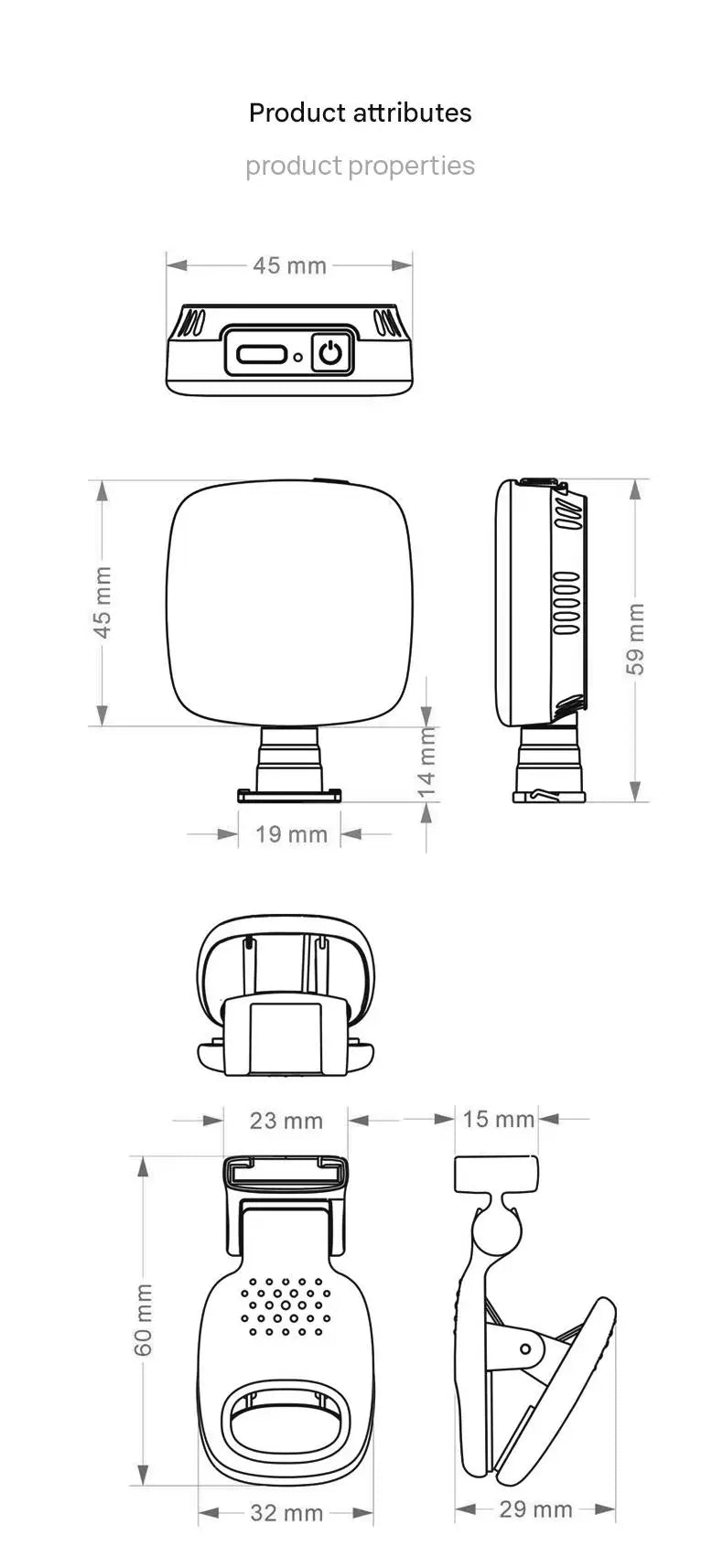 2025 New Fashionable Multi functional Mobile Phone Camera and Video Call Light