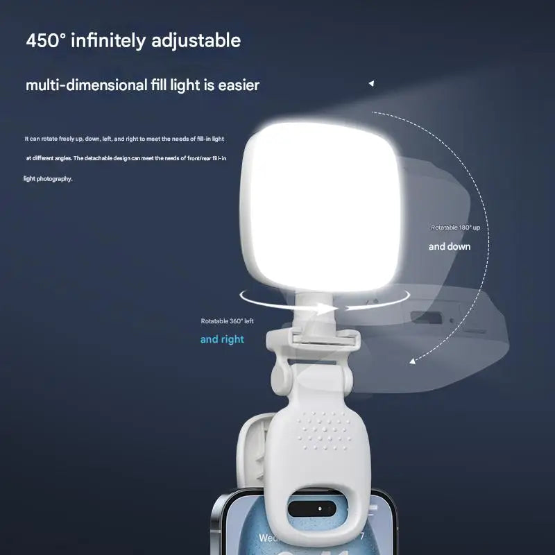 2025 New Fashionable Multi functional Mobile Phone Camera and Video Call Light