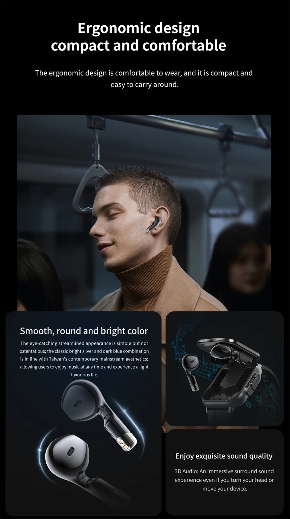 2-in-1 Smartwatch with Bluetooth Earphone