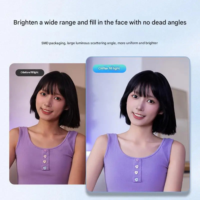 2025 New Fashionable Multi functional Mobile Phone Camera and Video Call Light