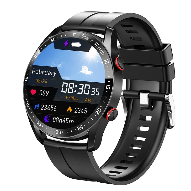 ECG+PPG Bluetooth Smartwatch for Men – Health & Fitness Tracker with Call Function
