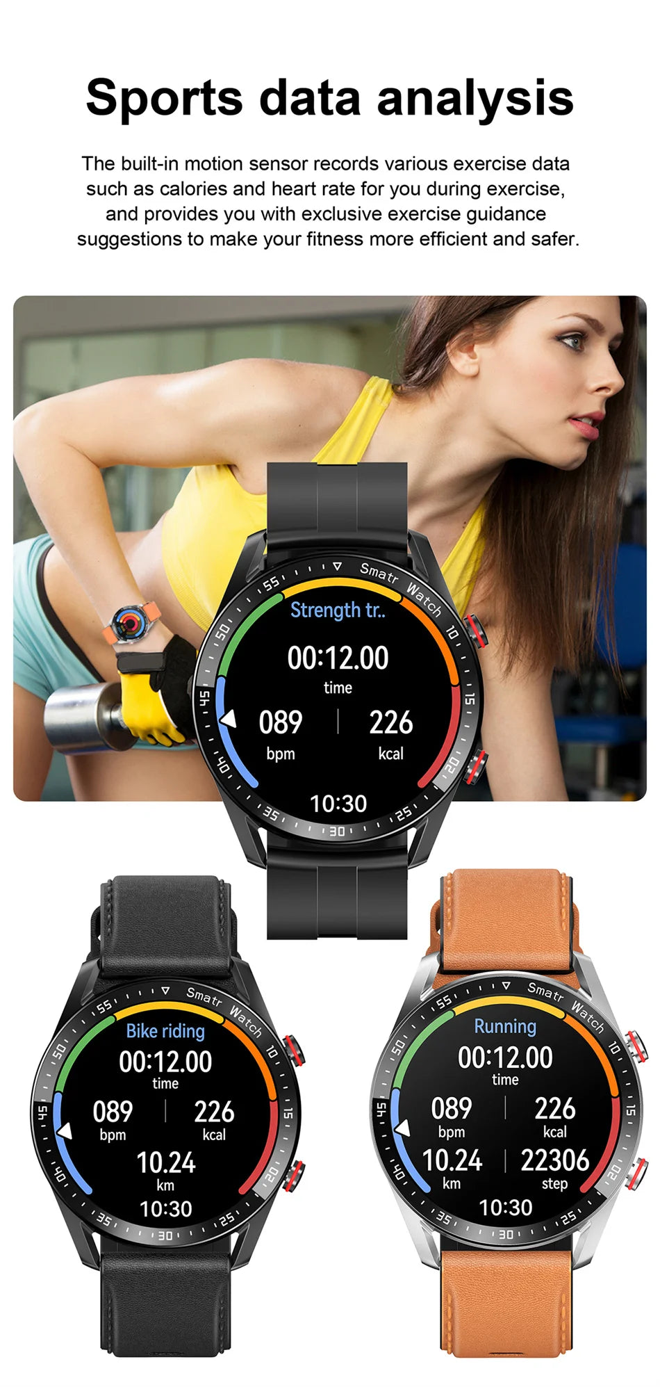 ECG+PPG Bluetooth Smartwatch for Men – Health & Fitness Tracker with Call Function