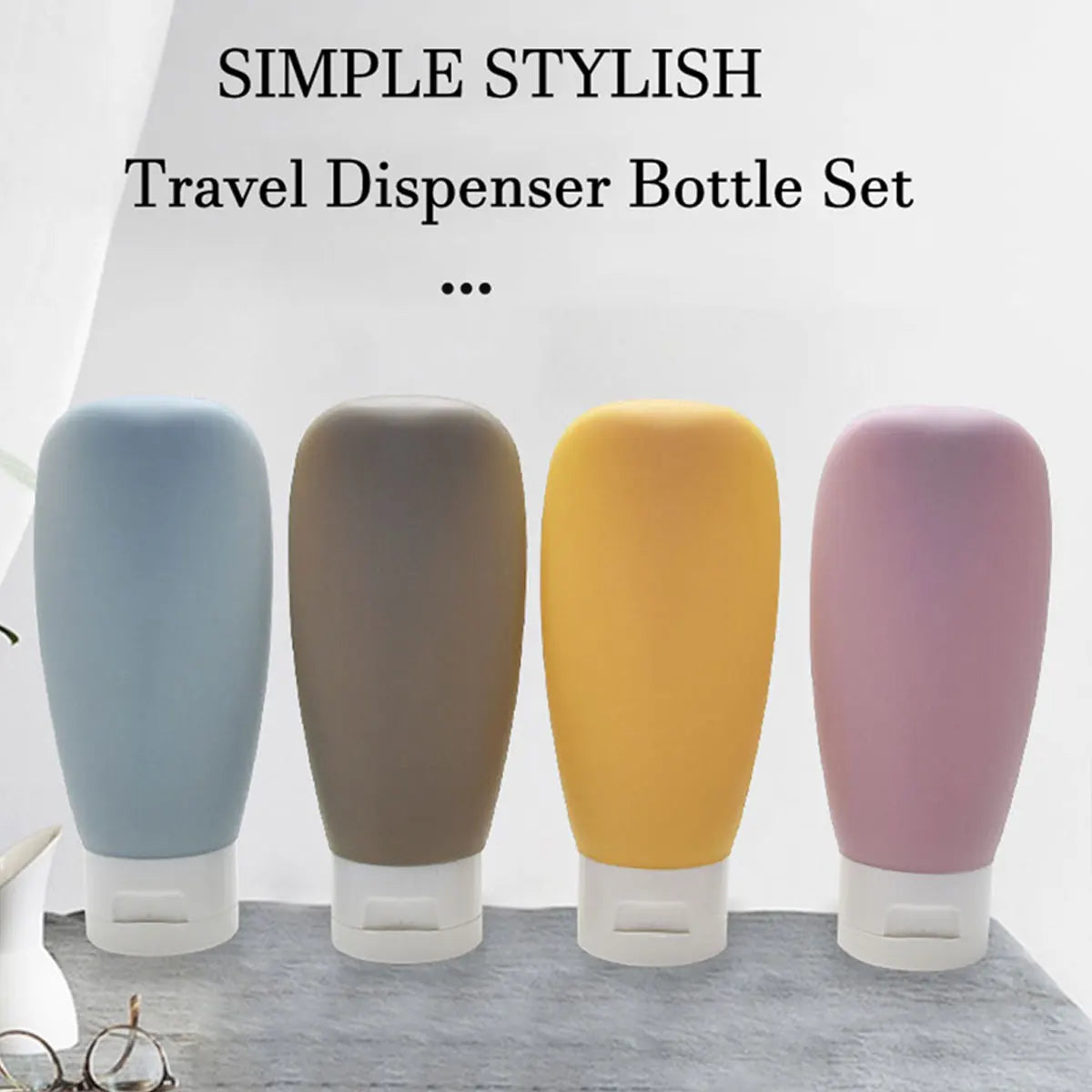 4 Piece - Portable Travel Split Bottle Set – Your Perfect Travel Companion!