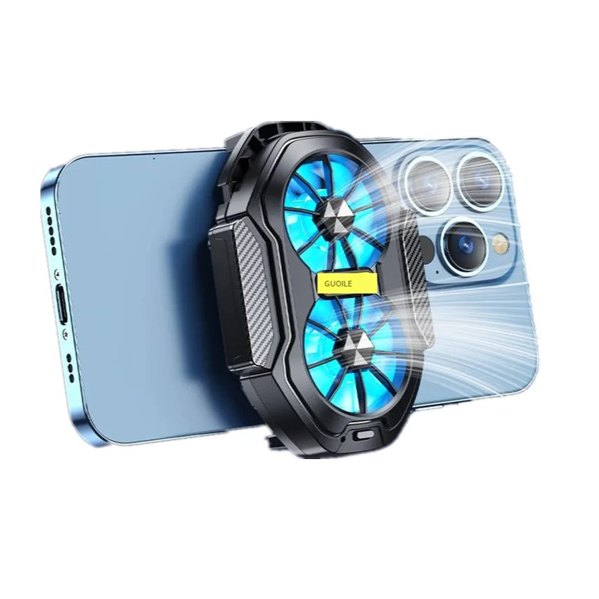 Dual-Fan Rechargeable Mobile Phone Cooling Radiator β Powerful & Efficient
