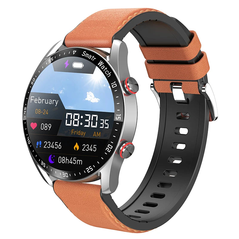 ECG+PPG Bluetooth Smartwatch for Men – Health & Fitness Tracker with Call Function