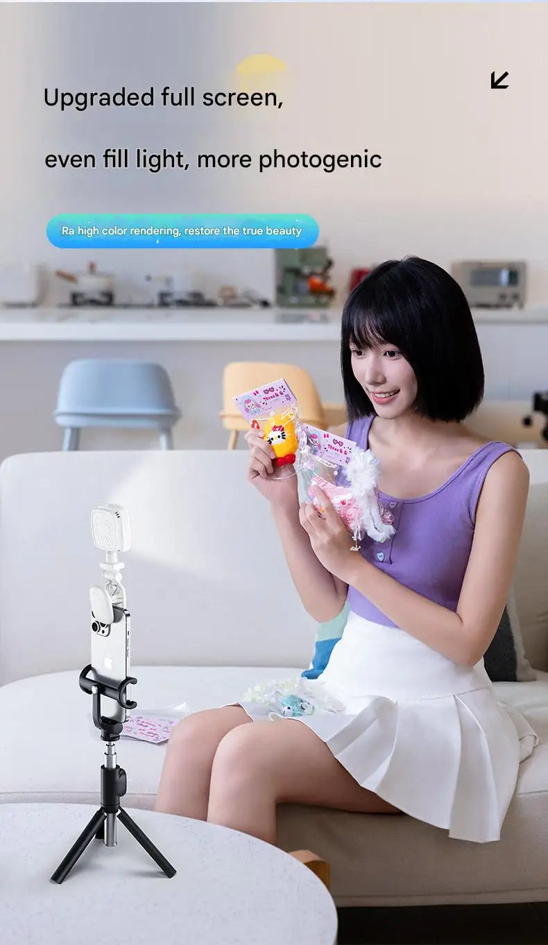 2025 New Fashionable Multi functional Mobile Phone Camera and Video Call Light