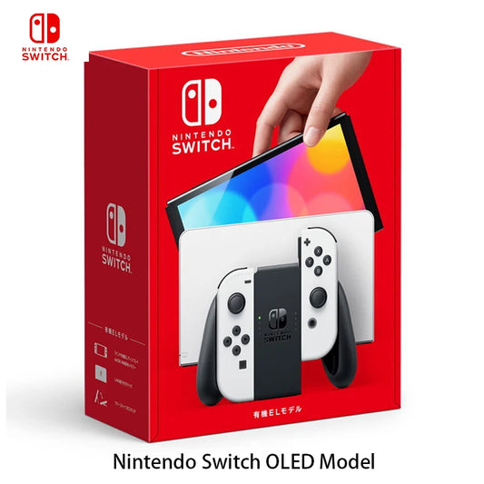Nintendo Switch OLED (Japanese Edition) – White Joy-Con, 7" OLED Screen, 3 Play Modes,