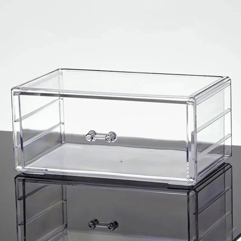 Acrylic Cosmetics & Jewelry Storage Box – Multi-Functional Desktop Organizer