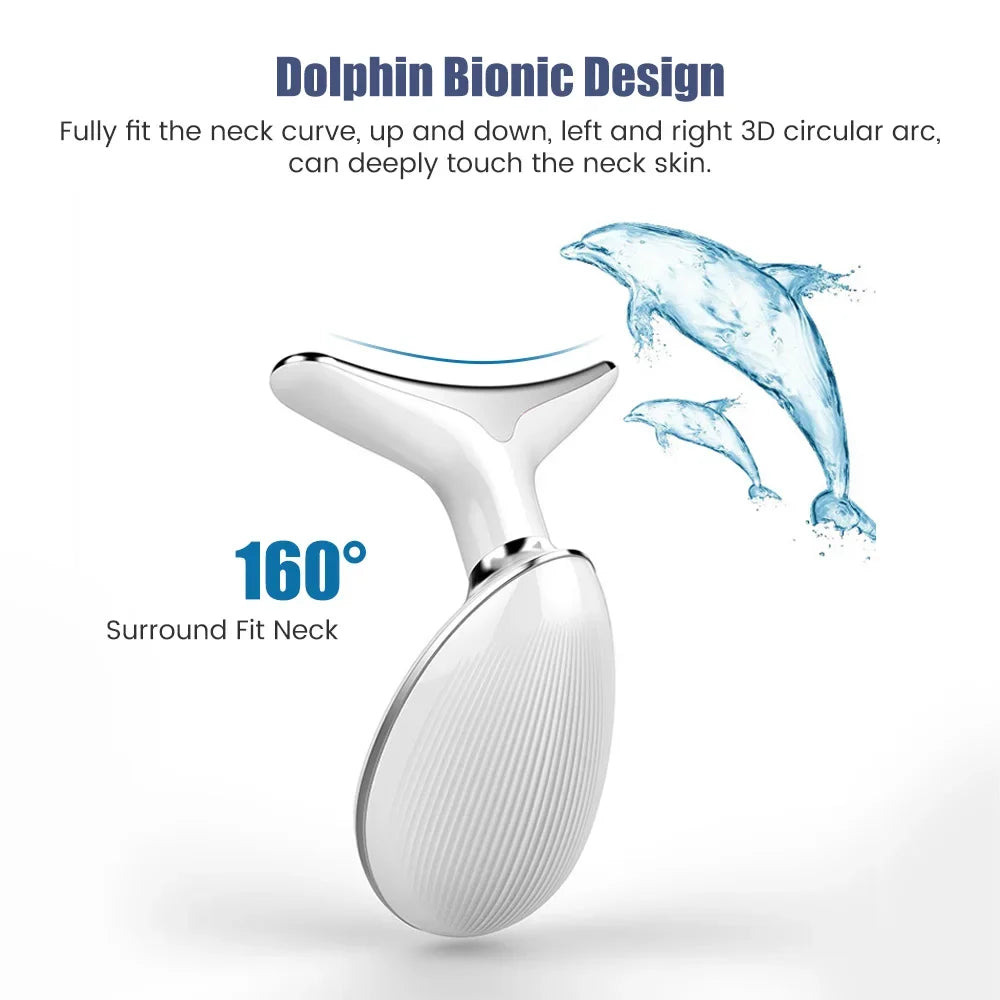 EMS Face & Neck Lift Massager | LED Light Therapy | Anti-Wrinkle & Skin Tightening