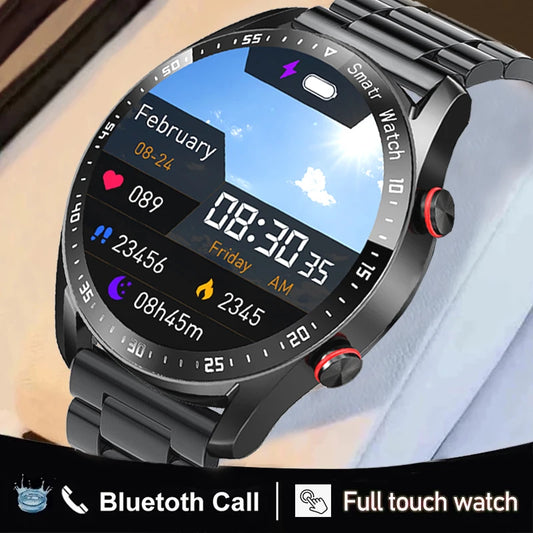 ECG+PPG Bluetooth Smartwatch for Men – Health & Fitness Tracker with Call Function